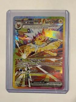 Pokemon TCG Jolteon EX Prismatic Evolutions Card 153/131 Fresh NM Condition SIR - Image 1