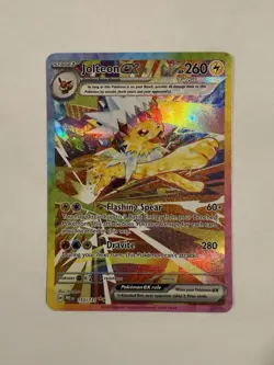 Pokemon TCG Jolteon EX Prismatic Evolutions Card 153/131 Fresh NM Condition SIR - Image 2