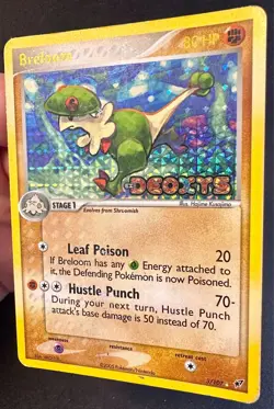 Breloom 3/107 2005 EX Deoxys Pokemon Card Reverse Holo Rare Stamped - Mp - Image 2