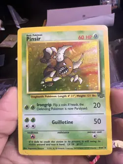 Pokemon TCG Pinsir Jungle Holo Rare Card 9/64 Unlimited Vintage WOTC HP - Image 1