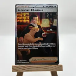 Giovanni's Charisma 207/165 SAR Trainer Pokemon TCG 151 English Card [Near Mint] - Image 1