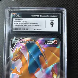 Charizard V SWSH050 - Pokemon Sword & Shield Promo Card Holo - CGC Graded 9 Mint - Image 3