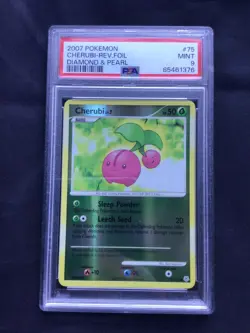 Pokemon Cards: Diamond and Pearl Reverse Holo: Cherrim 75/130 PSA 9 - Image 1