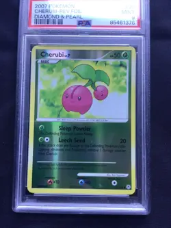 Pokemon Cards: Diamond and Pearl Reverse Holo: Cherrim 75/130 PSA 9 - Image 2