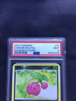 Pokemon Cards: Diamond and Pearl Reverse Holo: Cherrim 75/130 PSA 9 - Image 3