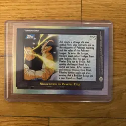 Pokemon Topps TV Animation Edition EP5 Showdown In Pewter City Card - Image 2