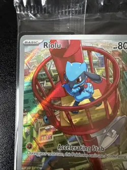 Riolu Black Star Promo Sealed Mega Evolutions Pokemon Card - Image 2