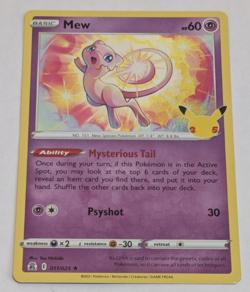 Pokemon TCG Mew Celebrations Holo Rare Card 011/025 - Image 1