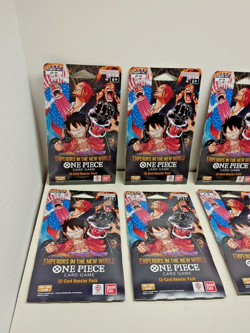Lot of 10 PACKS ONE PIECE EMPERORS IN THE NEW WORLD 12 CARD BOOSTER PACK BANDAI - Image 2