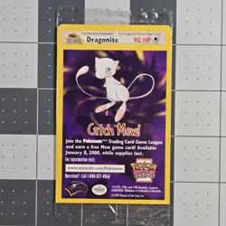 1x Sealed DRAGONITE # 5 Black Star Promo WB Movie WOTC Pokemon Card (Mew Filler) - Image 5