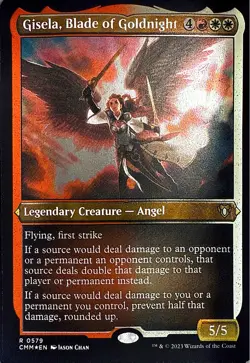 Gisela, Blade of Goldnight (Foil Etched) Foil R Commander Masters 579 NM - Image 1
