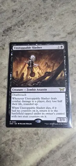 Unstoppable Slasher (0119) Duskmourn: House of Horror Regular Creature MTG NM - Image 1