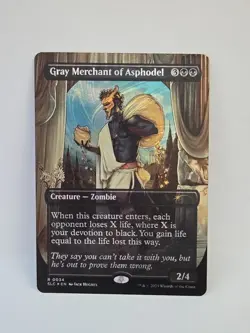 Gray Merchant of Asphodel Halo Foil Encyclopedia Of Magic MTG 0034 - Image 1