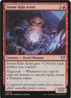 Storm-Kiln Artist U Commander Masters 260 LP MTG - Image 1