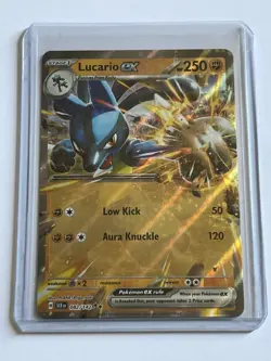 Lucario EX 82 / 142 Pokemon S&V Stellar Crown 2024 Near Mint Double Rare Holo - Image 1