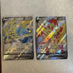 Pokemon TCG Zamazenta V And Zacian V SWSH292 And SWSH293 Promos - Image 1