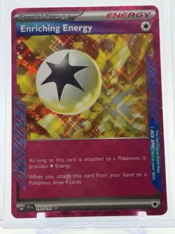 2023 Pokemon ENRICHING ENERGY #191/191 Surging Sparks ACE SPEC Rare - Not Played - Image 1