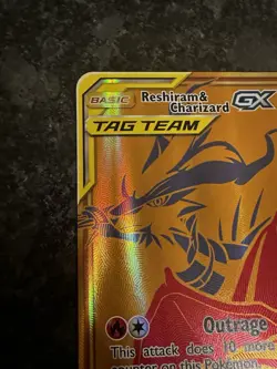 Pokemon Reshiram & Charizard GX SM247 PROMO Jumbo - Image 3