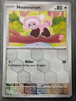 Carte POKEMON FR - EV06.5 Fable Nebuleuse 052/064 Nounourson Reverse Neuf - Image 1