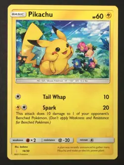 Pokemon TCG Pikachu 14/30 SM Trainer Kit: Lycanroc & Alolan Raichu Regular NM - Image 1