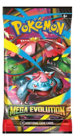 100 Pokemon TCG: Mega Evolution Sleeved Booster Pack (RANDOM) - Image 1