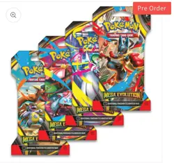100 Pokemon TCG: Mega Evolution Sleeved Booster Pack (RANDOM) - Image 2
