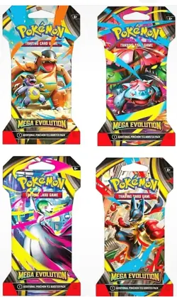 Pokemon TCG: Mega Evolution Sleeved Booster Pack (RANDOM) - SHIPS On 9/26 - Image 1