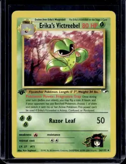 Pokemon TCG Erika's Victreebel 1st Edition Gym Heroes 26/132 Non Holo Rare - Image 1