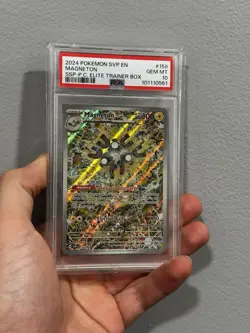 Magneton Pokemon Center Stamp #159 - Surging Sparks ETB Promo - PSA 10 Gem Mint - Image 1