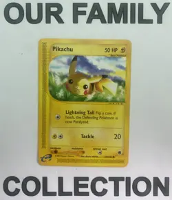 Pokemon TCG - Pikachu 124/165 - Common - Non-Holo - Expedition LP - Image 1