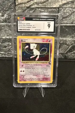 CGC 9 Mew #9 Pokemon League Black Star Promo Holo (2000) - Image 1
