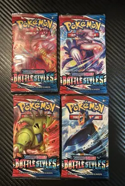 Battle Styles - Sealed 4 Booster Pack Art Set - Pokemon Sword & Shield TCG - Image 3