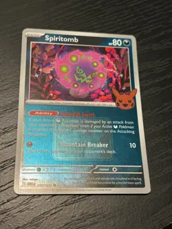 Pokemon Spiritomb 087/132 Mega Evolution League Play! Promo Halloween Stamp - NM - Image 1