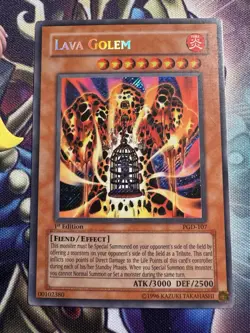 1 X Yu-Gi-Oh! Lava Golem - PGD-107 - 1st Ed. - Secret Rare - NM!! - Image 2