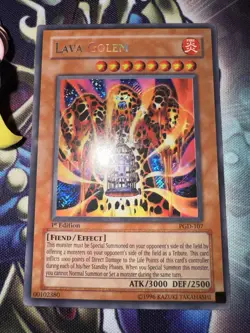 1 X Yu-Gi-Oh! Lava Golem - PGD-107 - 1st Ed. - Secret Rare - NM!! - Image 3