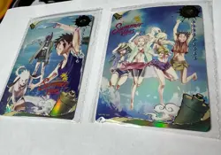 2 Cards Naruto KaYou Summer Vibes Promo PR Waifu Sakura Ino Hinata Tenten Pool - Image 1