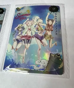 2 Cards Naruto KaYou Summer Vibes Promo PR Waifu Sakura Ino Hinata Tenten Pool - Image 2