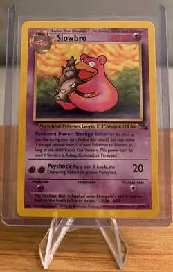 Slowbro #80 Non-Holo Pokemon Card Near Mint 43/62 Uncommon Fossil Set 1999 - Image 1