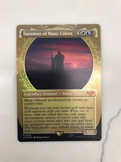 Saruman of Many Colors Foil Showcase MTG Magic the Gathering Card NM Mint LTR - Image 1