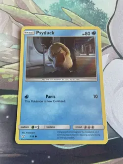 Psyduck 7/18 Detective Pikachu Common Holo Pokemon Card LP - Image 1