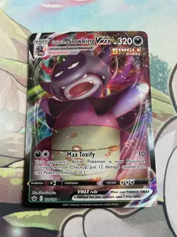 Galarian Slowking VMAX 100/198 Chilling Reign Ultra Rare Holo Pokemon Card NM - Image 1