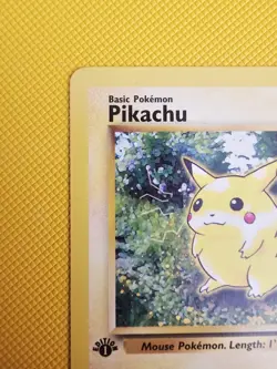 1999 Pokemon TCG Pikachu Card 60/64 Jungle 1st Edition Red Cheeks NM - Image 4