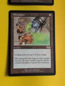 Fluctuator x2 . RAre Artifact MTG 2 Card. Urza's Saga. Old Vintage - Image 2