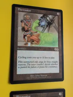 Fluctuator x2 . RAre Artifact MTG 2 Card. Urza's Saga. Old Vintage - Image 4