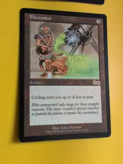 Fluctuator x2 . RAre Artifact MTG 2 Card. Urza's Saga. Old Vintage - Image 5