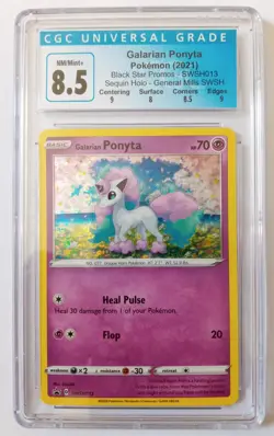Galarian Ponyta SWSH013 General Mills Pokemon Promo Card Holo CGC 8.5 - Image 1