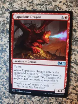 MTG - 1 x Rapacious Dragon - Core set 2020 - Image 1