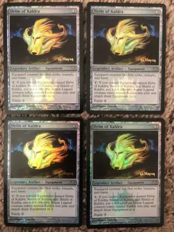 MTG- Helm of Kaldra x4 - Fifth Dawn - Promo FOIL - Image 1