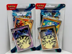 Lot of 2 PoKeMoN TCG Booster Packs PARADOX RIFT Glimmora / Glimmet NEW SEALED - Image 1