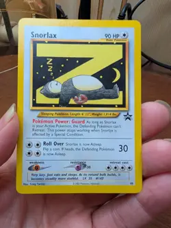 Pokemon Black Star Promo Snorlax #49 played! check pictures - Image 1